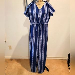 Navy Blue Beach Jumpsuit